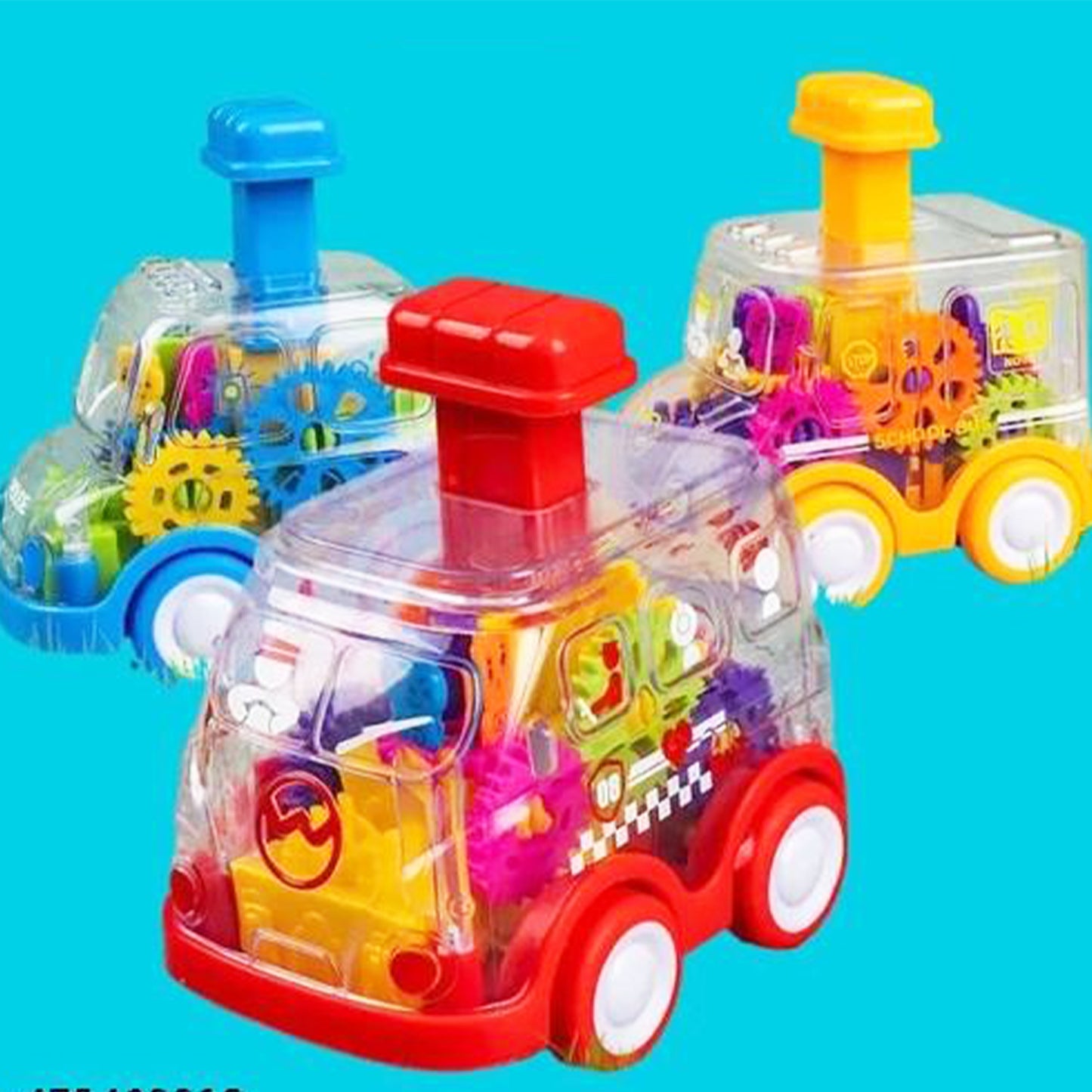 ToyBharat Press n Go Gear Bus Toys  for Kids 1 Pcs .Toys| Doll & Play Set |Set of 1|