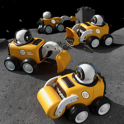 Toybharat Work Construction Car Combo Set Of 4 Pcs.  |Multicolour | Travel Toys | Push N Go