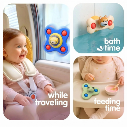 ToyBharat UFO  Spinner Set of 3 is a multicolour interactive toy set that promotes motor skills and sensory play. Safe, non-toxic, and perfect for indoor and outdoor fun. A great birthday gift for baby boys and girls.