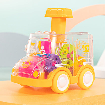 ToyBharat Press n Go Gear Bus Toys  for Kids 1 Pcs .Toys| Doll & Play Set |Set of 1|