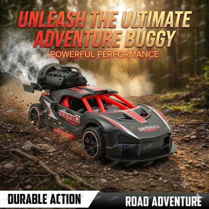 ToyBharat Pull Back Musical Smoke Racing Car ( Multicolour)Toy for Kids Age 3 + Years- Friction-Powered Racing Cars, Pull Back Off-Road Vehicles, Inertia, Best Gift for Boys |