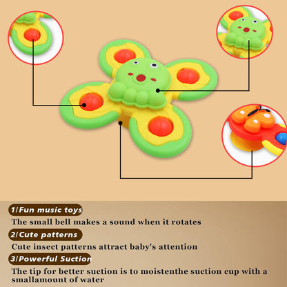Toybharat Spinner Set Of 3| Multicolour | Interactive Toys | Birthday Gift for Boy and Girl Baby