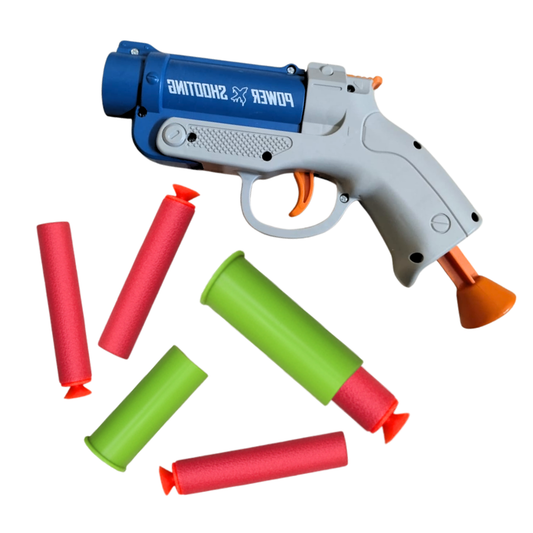ToyBharat Pioneer Rifle Gun Toys for Kids| (Multi Colour)Fun Target Shooting Pioneer Rifle Gun with 3 Soft Foam Dart Bullets and 3 Bullets casing| Feta Toy Gun for Boys, Girls, Teen, Adults | Birthday Gift - Made in India