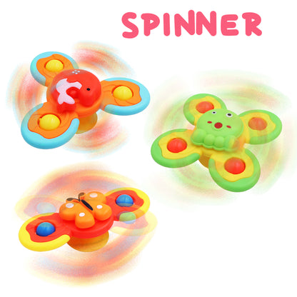 Toybharat Spinner Set Of 3| Multicolour | Interactive Toys | Birthday Gift for Boy and Girl Baby