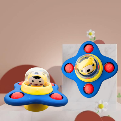 ToyBharat UFO  Spinner Set of 3 is a multicolour interactive toy set that promotes motor skills and sensory play. Safe, non-toxic, and perfect for indoor and outdoor fun. A great birthday gift for baby boys and girls.