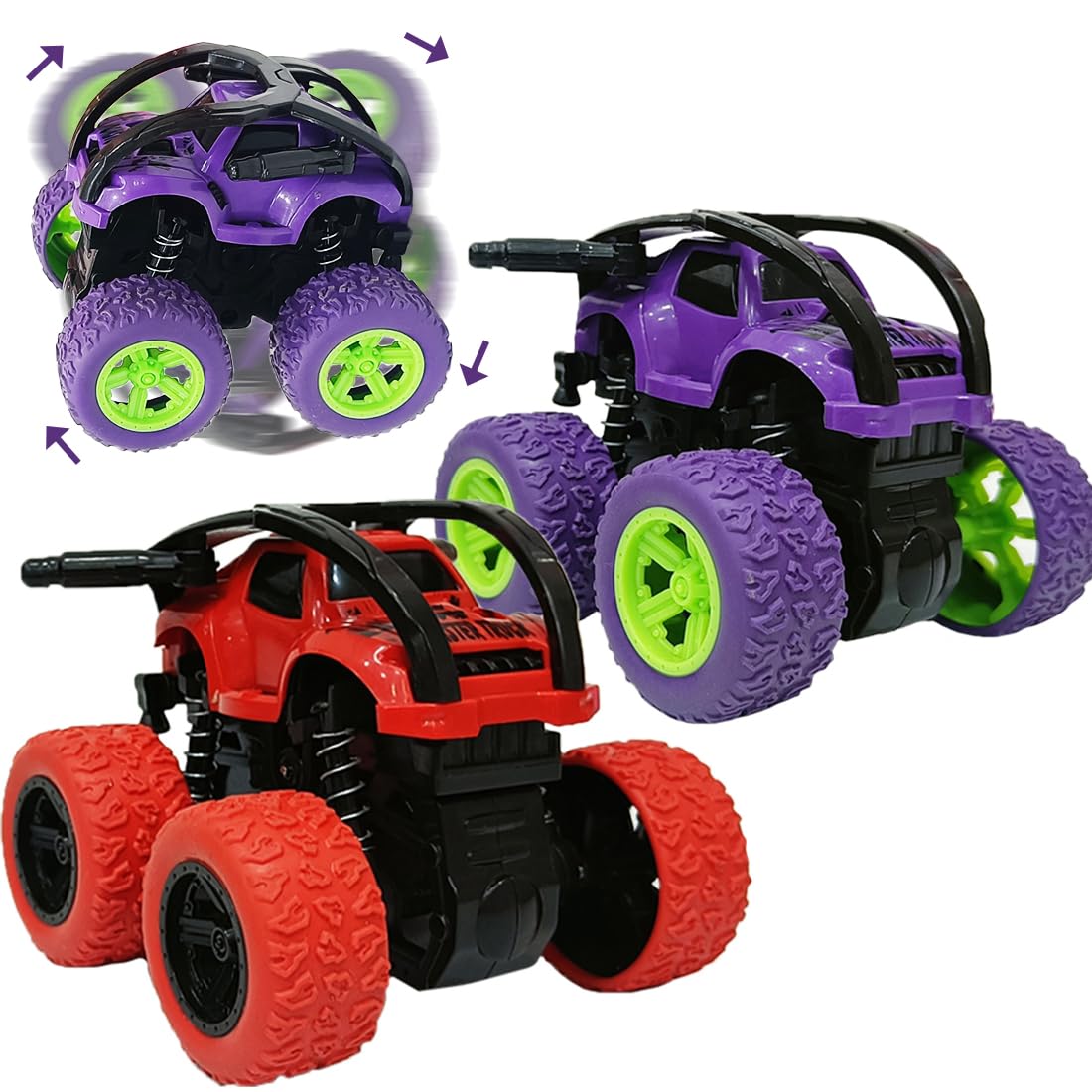 Monster Truck Tractor Push n Go Friction Powered 360