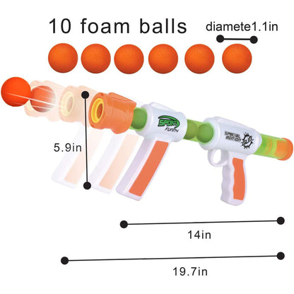 Toybharat Sports Ball Gun Toy | Multicolour | Gun Toys | Birthday Gift for Boy | Interactive Toys