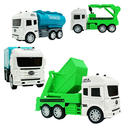 ToyBharat Garbage Truck Set of 4 for City Waste Management|Doll & Play Set |Pack of 4