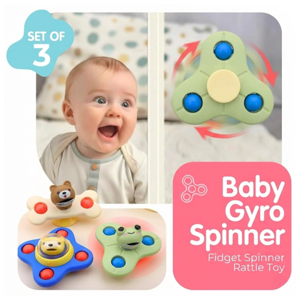 ToyBharat UFO  Spinner Set of 3 is a multicolour interactive toy set that promotes motor skills and sensory play. Safe, non-toxic, and perfect for indoor and outdoor fun. A great birthday gift for baby boys and girls.