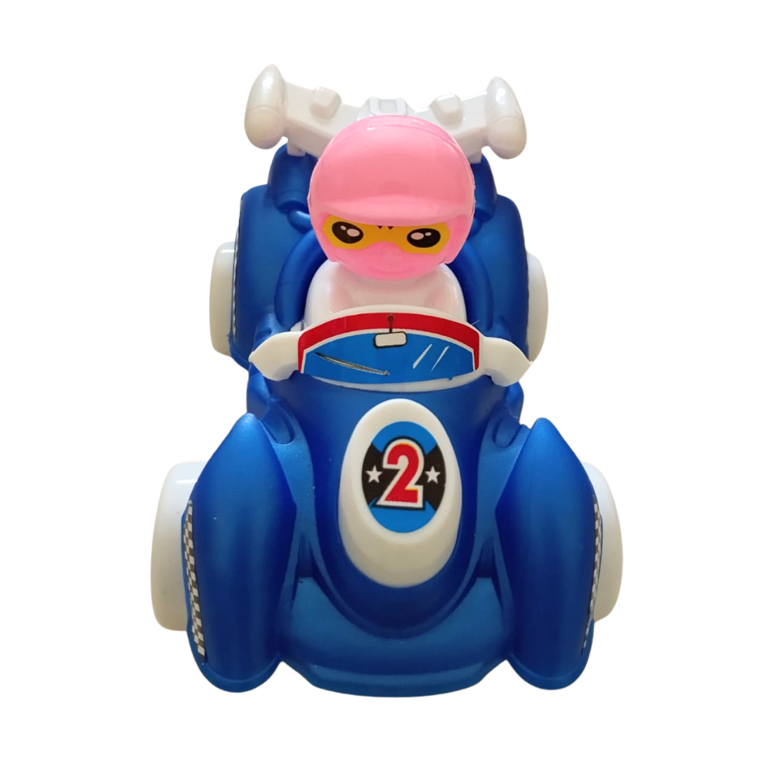 ToyBharat Racer Car is a Multicolour Friction Power Toy with a Realistic Design. Perfect Gift for Kids aged 1–6 Years. Safe, Non-Toxic, and ideal for exciting indoor and outdoor play adventures.