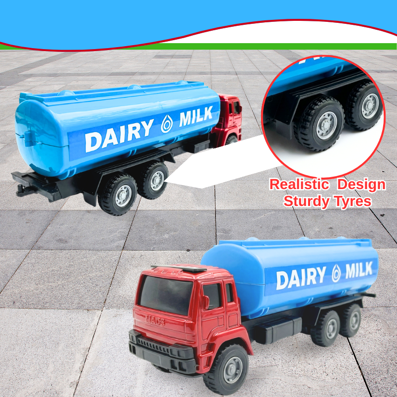 ToyBharat Lovely Tanker Toy in Multicolour with Realistic Design is a fun and safe Toy Cars Train & Vehicle play item. A perfect Kids Gift and Birthday Surprise for Boys and Girls aged 1–6 Years, for all play areas.