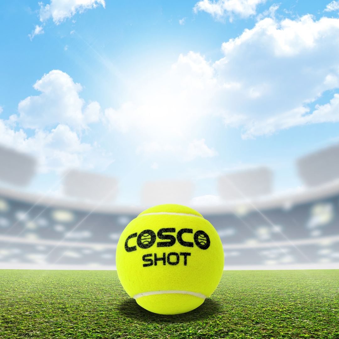 Toybharat Cosco Shot Cricket / Tennis Ball Set of 2 Pcs. | Green Color| Activity Toy | Birthday Gift for Boys and Girls | Game & Sports|