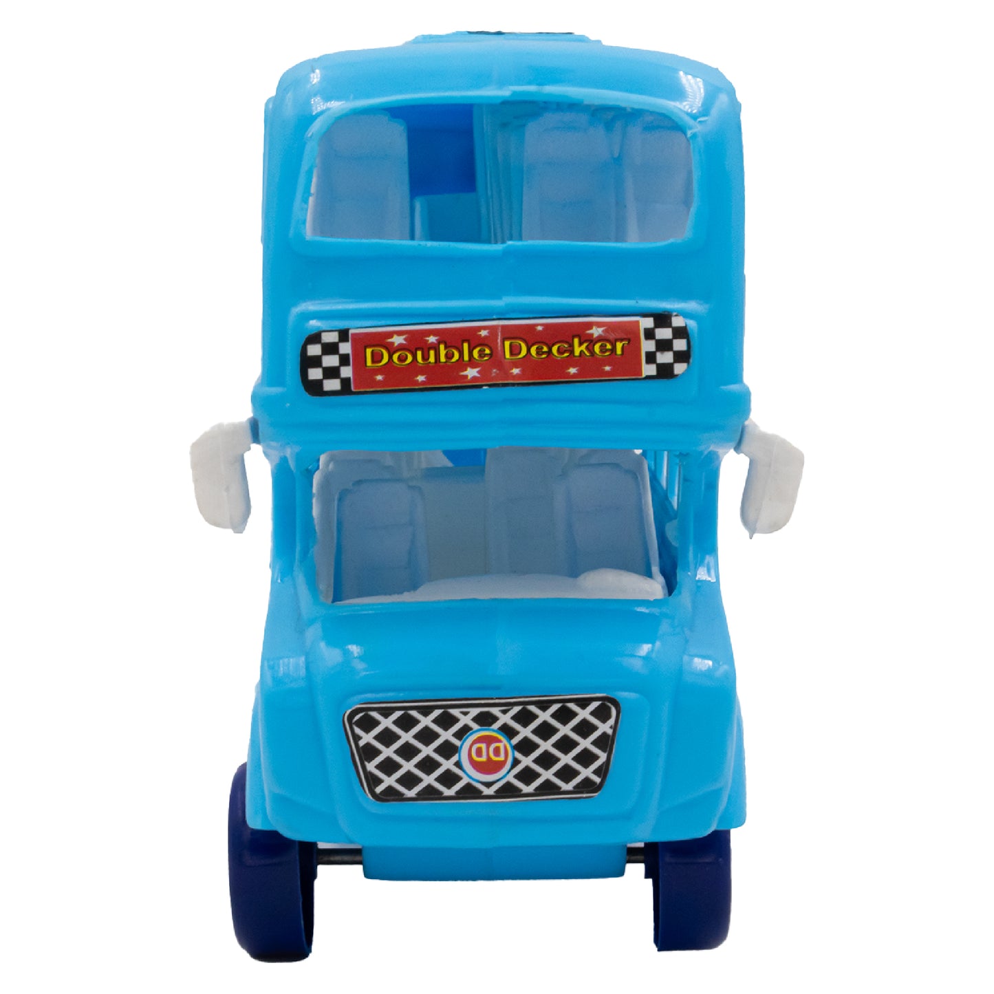 ToyBharat Double Decker Bus Friction Power Toy in Multicolour with Realistic Design is a perfect Kids Gift for ages 1-6 Years. Safe, Non-Toxic, Battery-Free, great for Indoor and Outdoor Play adventures.