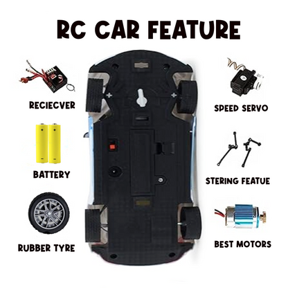 Toybharat RC 3D Light Remote Control Car |Electronic Toys Kids