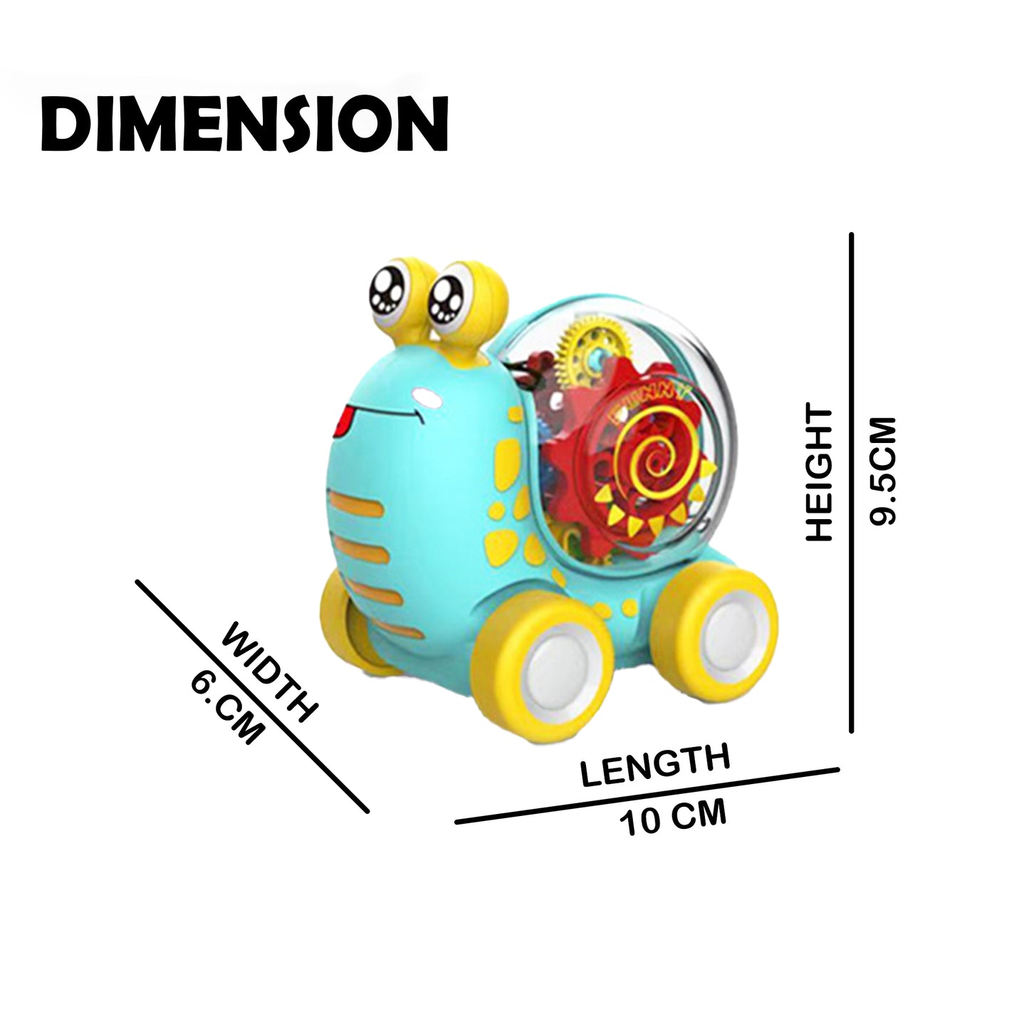 Toybharat Snail Light & Gear | Multicolour | Interactive Toy | Robot toy for boys and girls