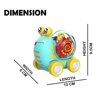 Toybharat Snail Light & Gear | Multicolour | Interactive Toy | Robot toy for boys and girls
