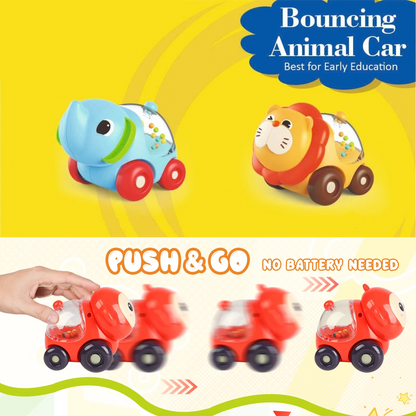 ToyBharat Pop Pop Elephant and Lion Set Of 2 | Multicolour | Travel Toys | Birthday Gift for kids | Interactive Toys| For Unisex Kids.
