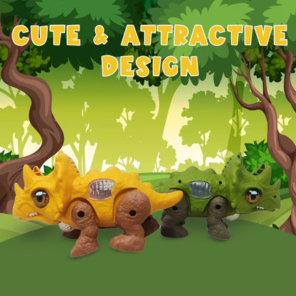 ToyBharat Musical Crawling Dino| Battery Operated | flashing lights, and music. A fun and educational toy for boys and girls age 3+, ideal for birthdays and learning play.