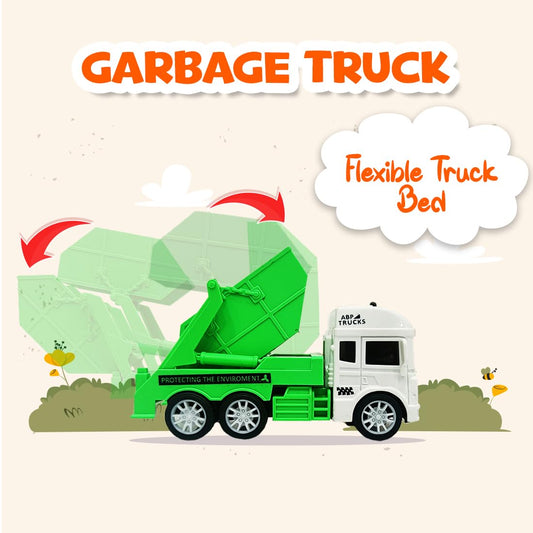 Garbage Truck Set of 4 for City Waste Management|