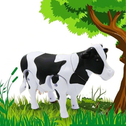 ToyBharat Light N Sound Walking Cow| Electronics Toy| Musical & Light Toy | Multicolour | Birthday Gift for kids |