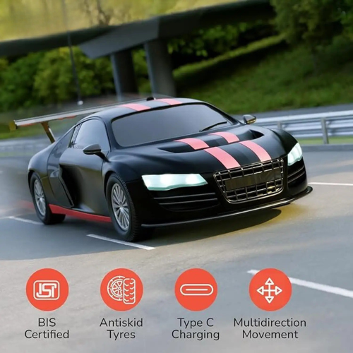 ToyBharat RC Sniper Remote Control Car is a multicolour electronic toy with a realistic design, ideal for kids aged 1–6. Safe, non-toxic, and perfect for indoor and outdoor play and gifting fun.