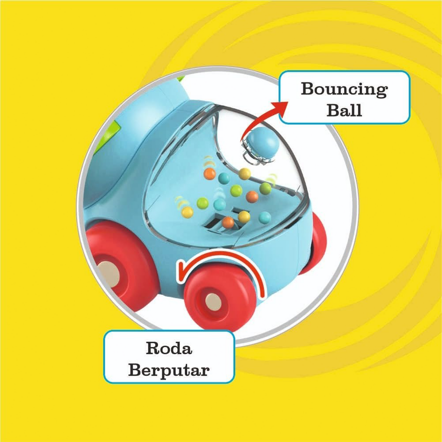 ToyBharat Pop Pop Elephant Toys for Girls Boys | Multicolour | Travel Toys | Birthday Gift for kids | Interactive Toys|