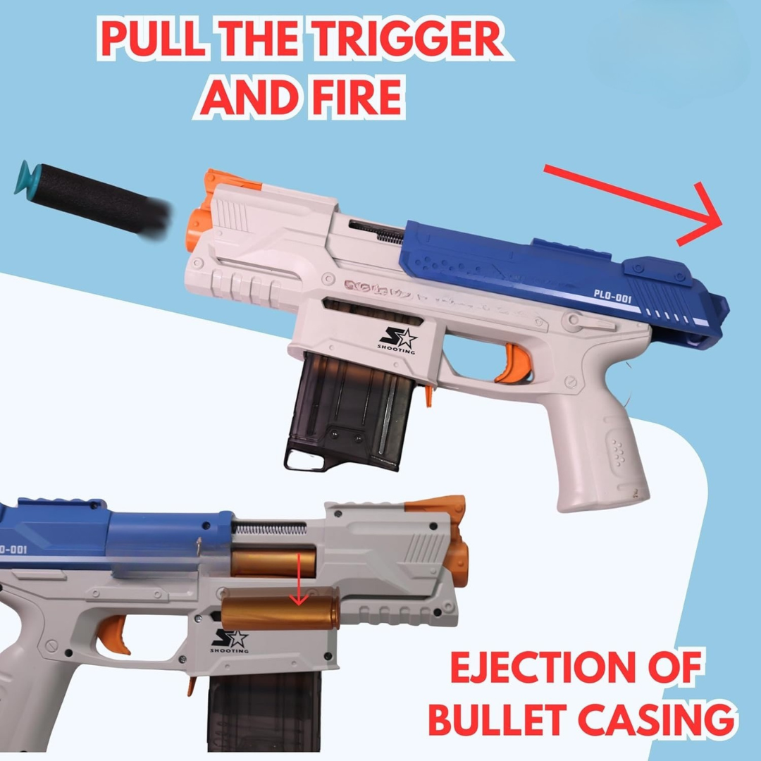ToyBharat Pinoneer M3 Gun Toys for Kids| (Multi Colour)Fun Target Shooting M3 Gun  | Feta Toy Gun for Boys, Girls, Teen, Adults | Birthday Gift - Made in India