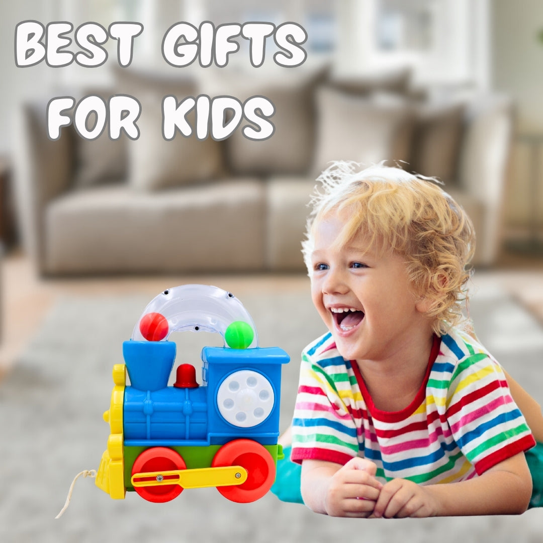 Toybharat Action Loco Pulling |Multicolour | Travel Toys |Pull Along Toy