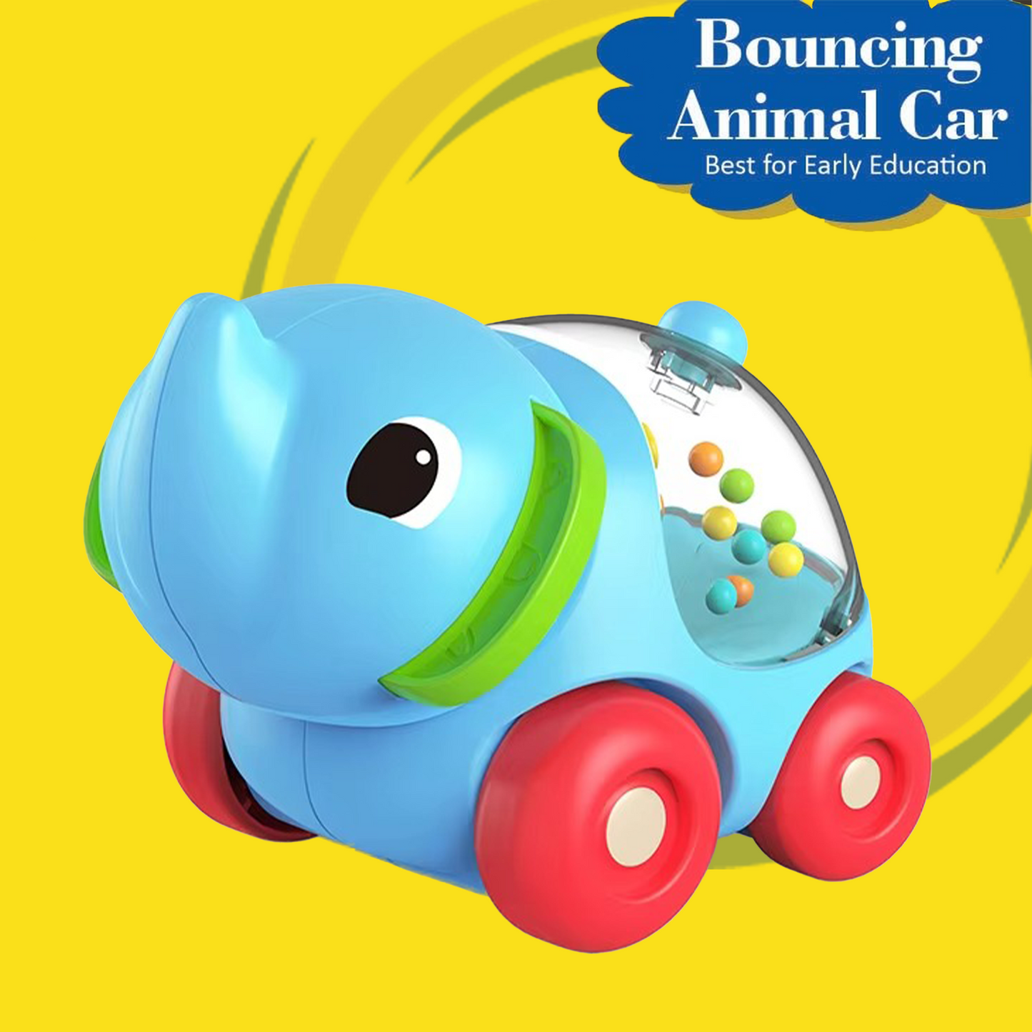 ToyBharat Pop Pop Elephant Toys for Girls Boys | Multicolour | Travel Toys | Birthday Gift for kids | Interactive Toys|