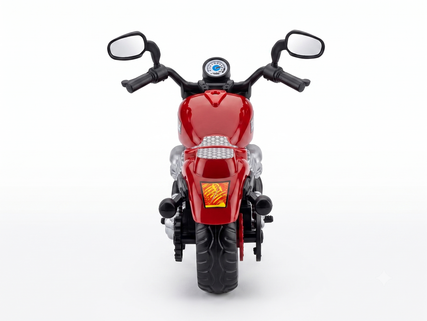 ToyBharat Royal Bike is a multicolour friction-powered travel toy with a stylish design, perfect for kids aged 1 to 6 years. Made from safe, non-toxic materials, it's durable, fun, and a great birthday gift.