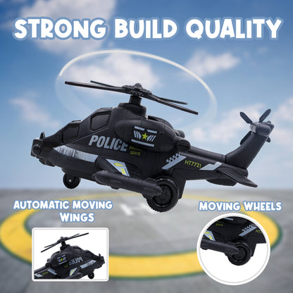 Toybharat Action Helicopter |Multicolour | Travel Toys | Birthday Gift for Boy and Girl Baby |Intractive Toys
