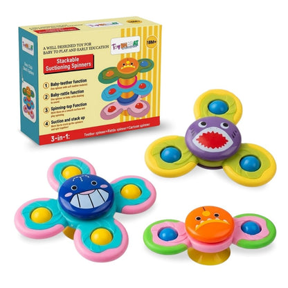 ToyBharat 2 in 1 Spinner is a multicolour interactive toy set that promotes motor skills and sensory play. Safe, non-toxic, and perfect for indoor and outdoor fun. A great birthday gift for baby boys and girls.