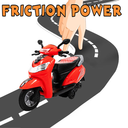 Toybharat Model Scooty |Multicolour |Friction Power Toys| Birthday Gift for Boy and Girl Baby