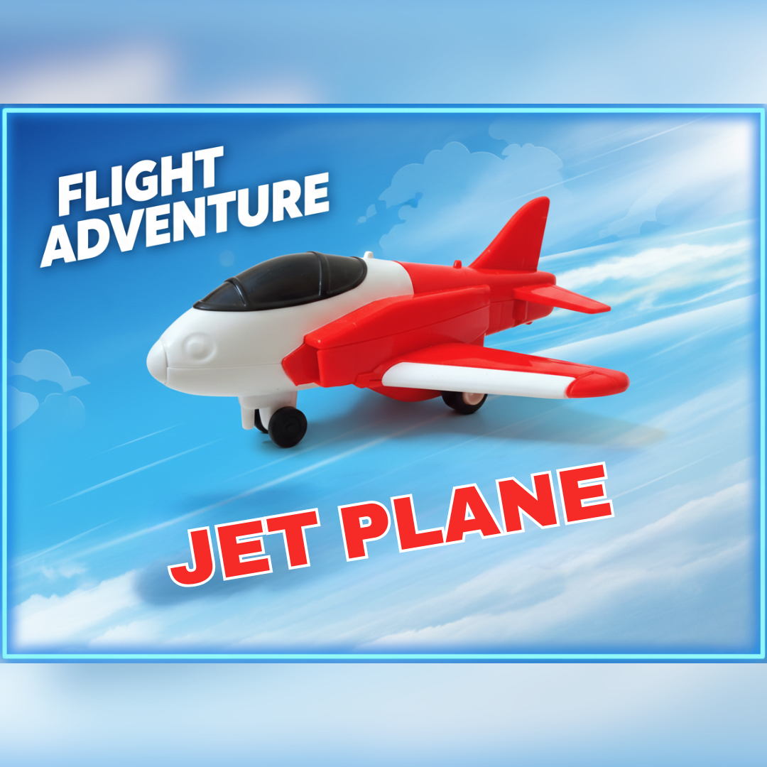 Toybharat Pull Back Plane | Friction Powered Aeroplane | Unbreakable  | Plastic Pull Back Toy for Kids | Airplane Toy for Boys and Girls (Multicolours)