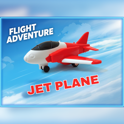 Toybharat Pull Back Plane | Friction Powered Aeroplane | Unbreakable  | Plastic Pull Back Toy for Kids | Airplane Toy for Boys and Girls (Multicolours)