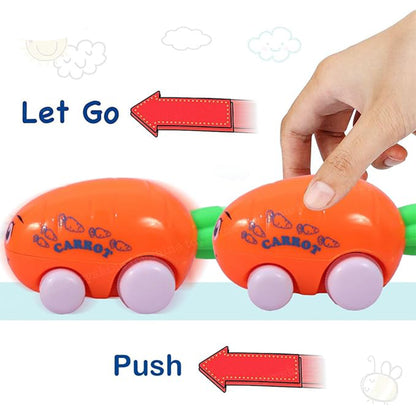 ToyBharat Vegetable Pullback Car 1 Pcs. |Multicolour | Travel Toys | Kids Gift |Intractive Toys
