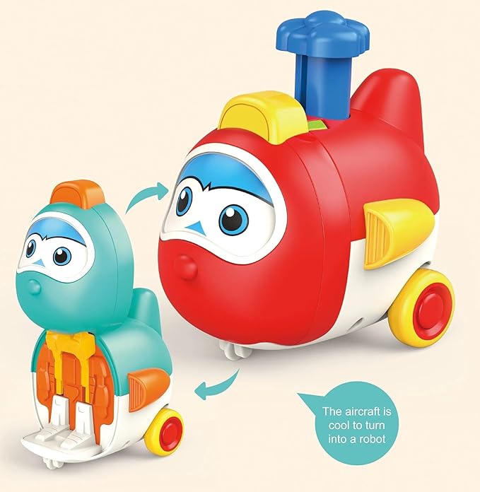 Toybharat Push N Go Transformer | Multicolour | Gift Toys | Birthday Gift for Boy and Girl Baby