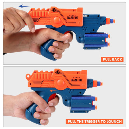 Toybharat Blaze Fire Gun | Multicolour |  Gun Toys | Birthday Gift for Boy and Girl Baby | Interactive Toys