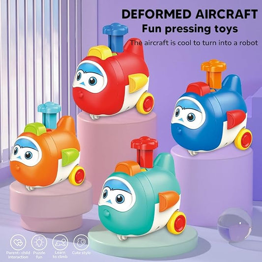 Toybharat Push N Go Transformer | Multicolour | Gift Toys | Birthday Gift for Boy and Girl Baby