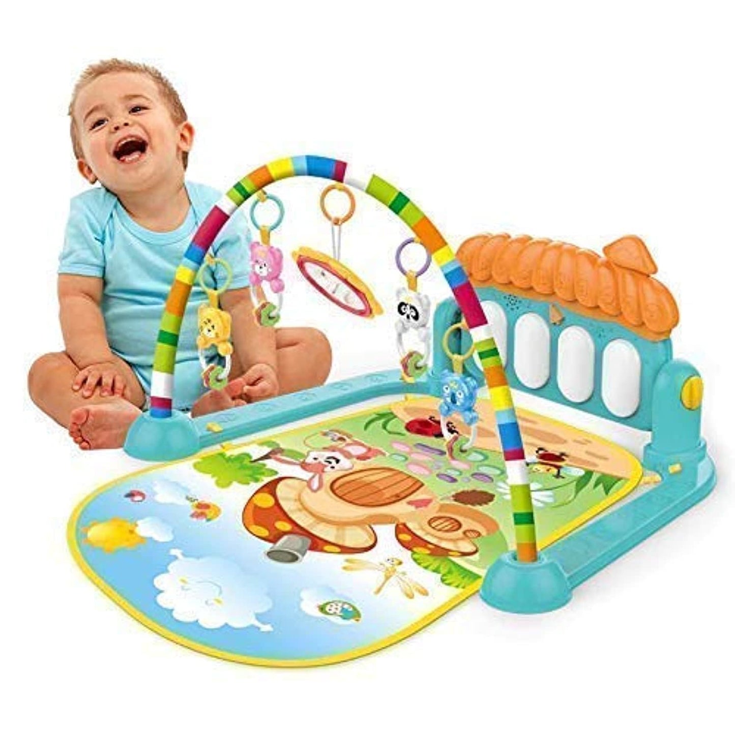 Toybharat Baby Fitness Track | Multicolour | Baby Fitness Track | Birthday Gift for Baby Boy and Girl Baby | Interactive Toys