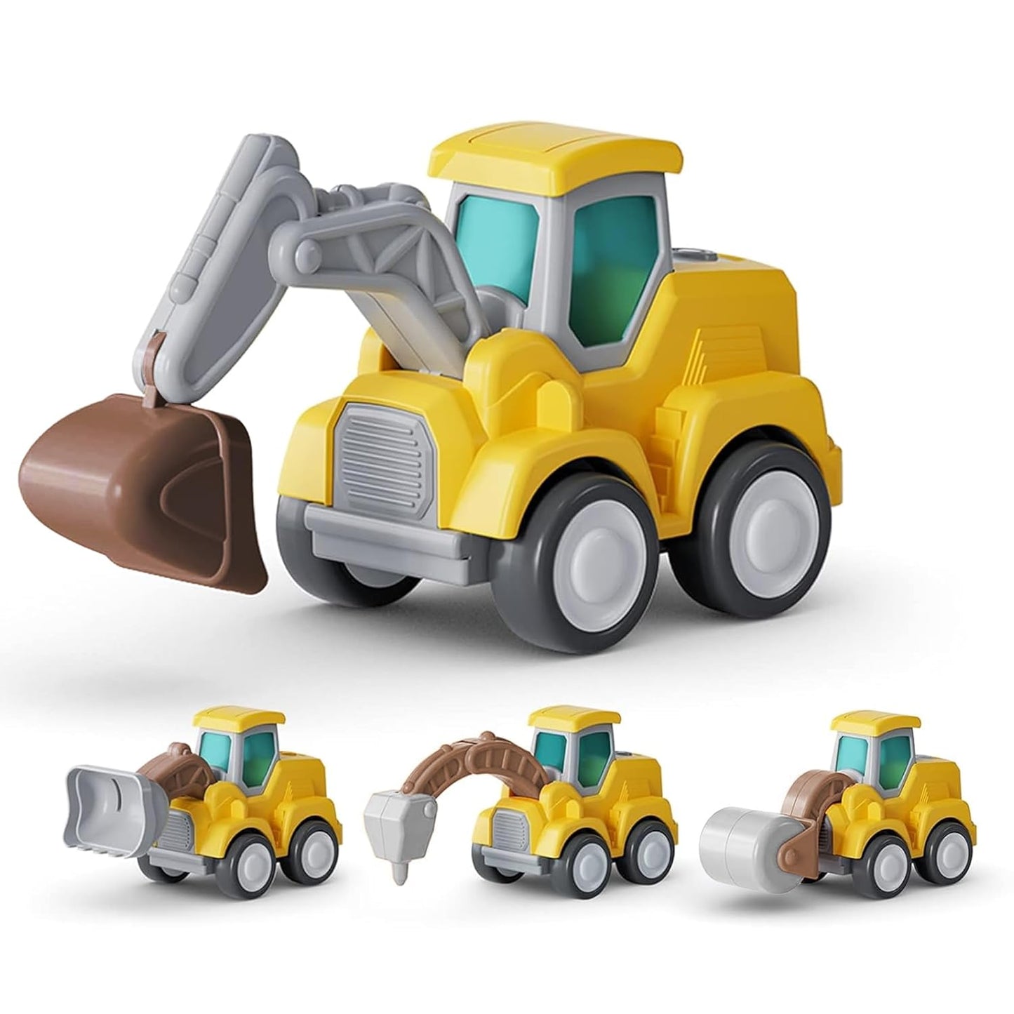 Toybharat Pressing n go JCB |Multicolour | Travel Toys | Push N Go Assorted
