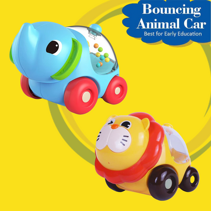 ToyBharat Pop Pop Elephant and Lion Set Of 2 | Multicolour | Travel Toys | Birthday Gift for kids | Interactive Toys| For Unisex Kids.