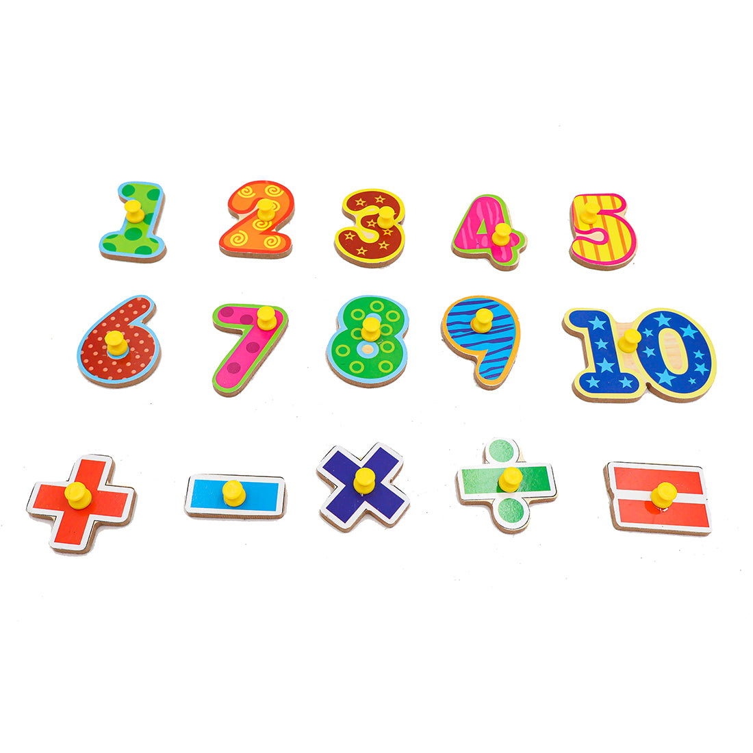 Toybharat Wooden Puzzle 123 |Multicolour | Travel Toys | Birthday Gift for Boy and Girl Baby | Educational Toys