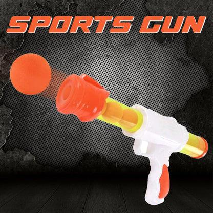 Toybharat Sports Ball Gun Toy | Multicolour | Gun Toys | Birthday Gift for Boy | Interactive Toys