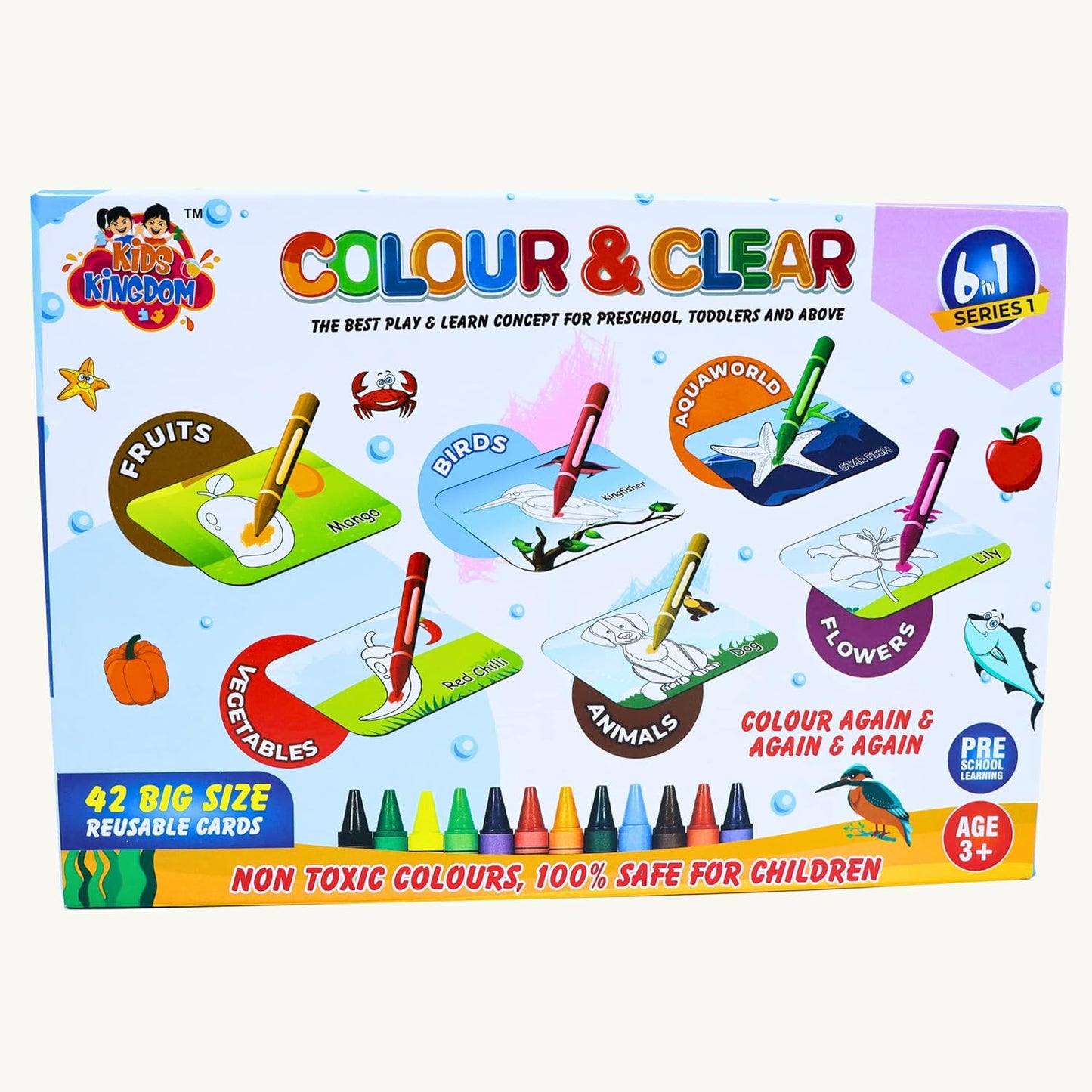 Toybharat Big Colour & Clear | Multicolour | Colour Cards | Birthday Gift for kids | Educational Toys