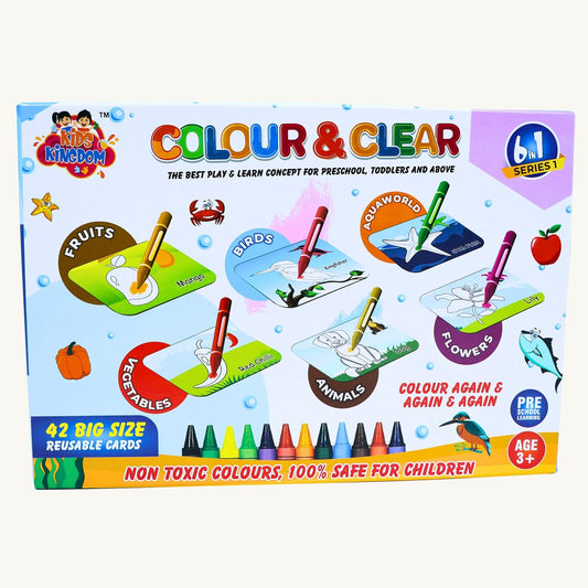 Toybharat Big Colour & Clear | Multicolour | Colour Cards | Birthday Gift for kids | Educational Toys