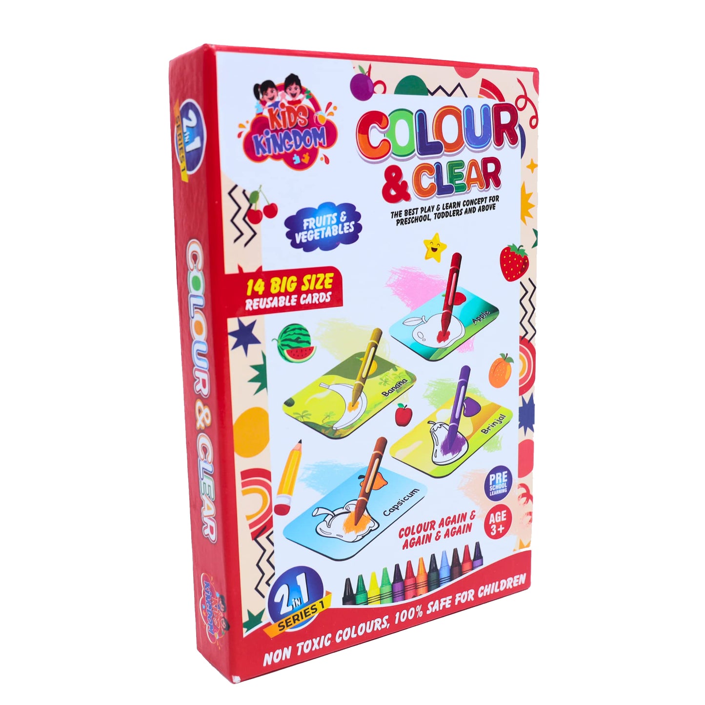 Toybharat Colour & Clear | Multicolour | Colour Cards | Birthday Gift for kids | Educational Toys