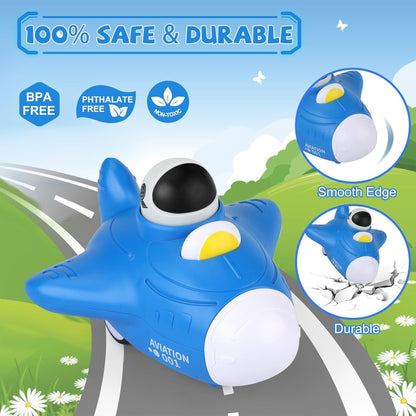 Toybharat Push N Go Ufo N AV Pack Of 3 |Multicolour | Travel Toys | Birthday Gift for Boy and Girl Baby