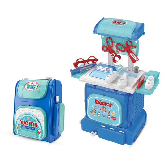 Toybharat Doctor Set for Kids 3+ Years | 2-in-1 Pretend Play Medical Kit | Play Set| Portable Doctor Playset for Boys & Girls | Role Play Toy | Birthday Gift for Kids