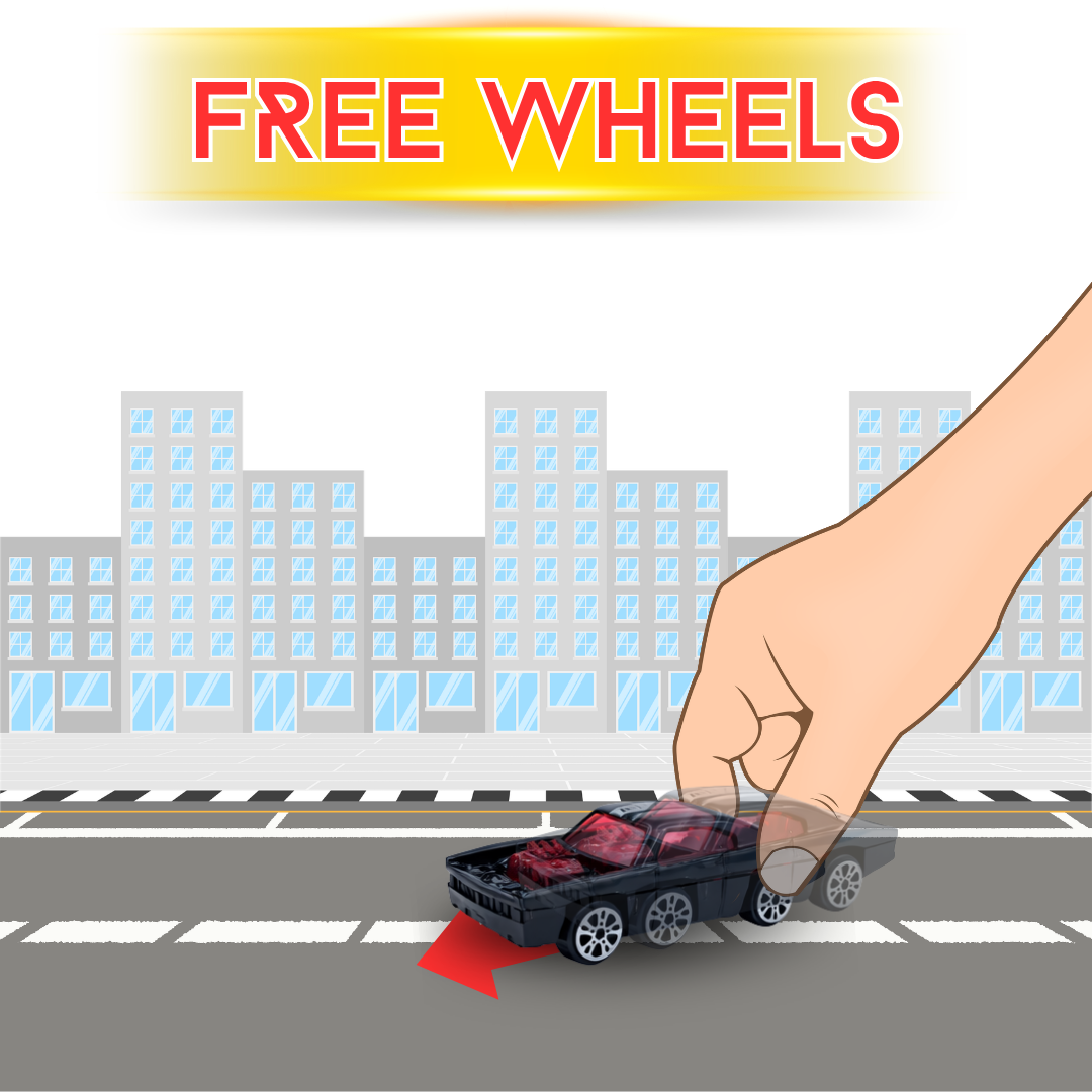 ToyBharat Metal Die Cast Car Set Free Wheel High Speed Unbreakable for Kids - Pack of 5, Small Racing Cars for Exciting Playtime Adventures, Multicolor